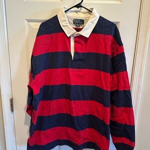 NWT Polo Ralph Lauren Men's Big & Tall Striped Rugby Rugger Shirt 4XB Pony